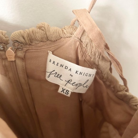 NWT Brenda Knight x Free People Helene of Troy Crinkle Embellished Mini Dress - Picture 7 of 10